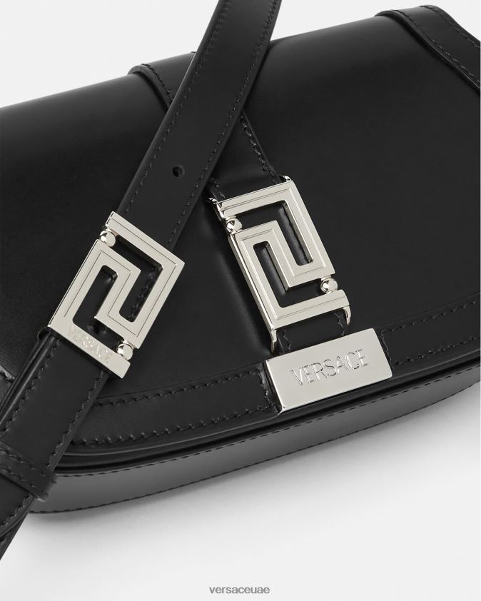 نحيف حقيبة كتف صغيرة من جريكا جوديس Versace أسود 0FVD2J247 أكياس