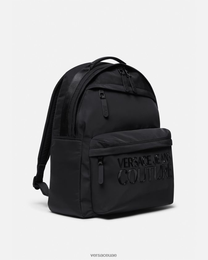 رجال حقيبة ظهر بشعار الماركة Versace أسود 0FVD2J2490 مُكَمِّلات