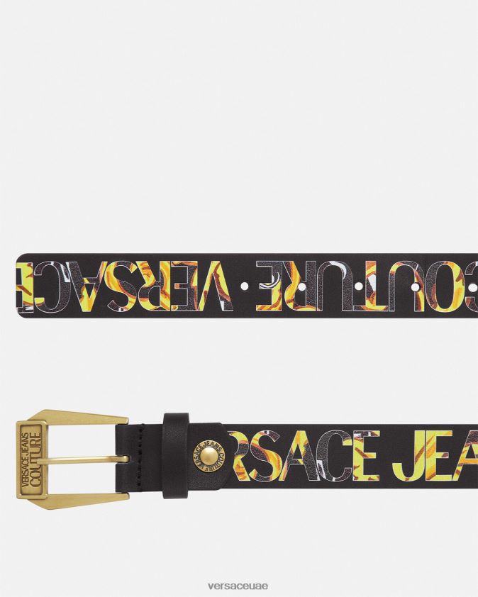 رجال حزام كوتور الشعار Versace الذهب الأسود 0FVD2J2498 مُكَمِّلات