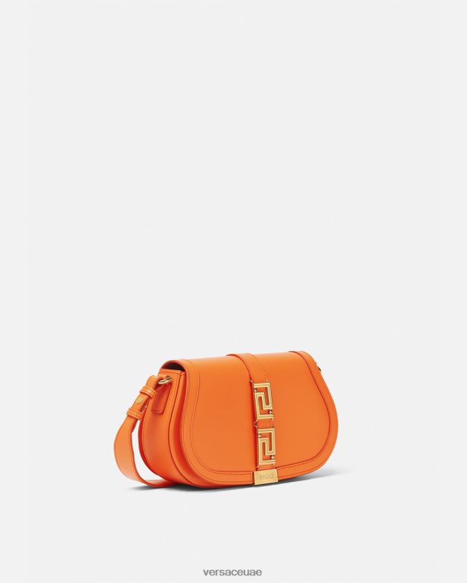 نحيف حقيبة كتف يونانية آلهة Versace البرتقالي 0FVD2J250 أكياس