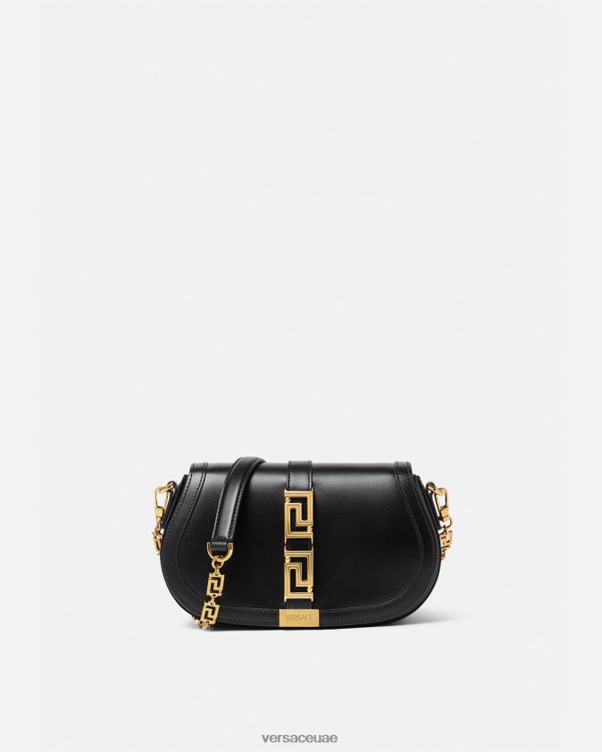 نحيف حقيبة كتف يونانية آلهة Versace أسود 0FVD2J251 أكياس