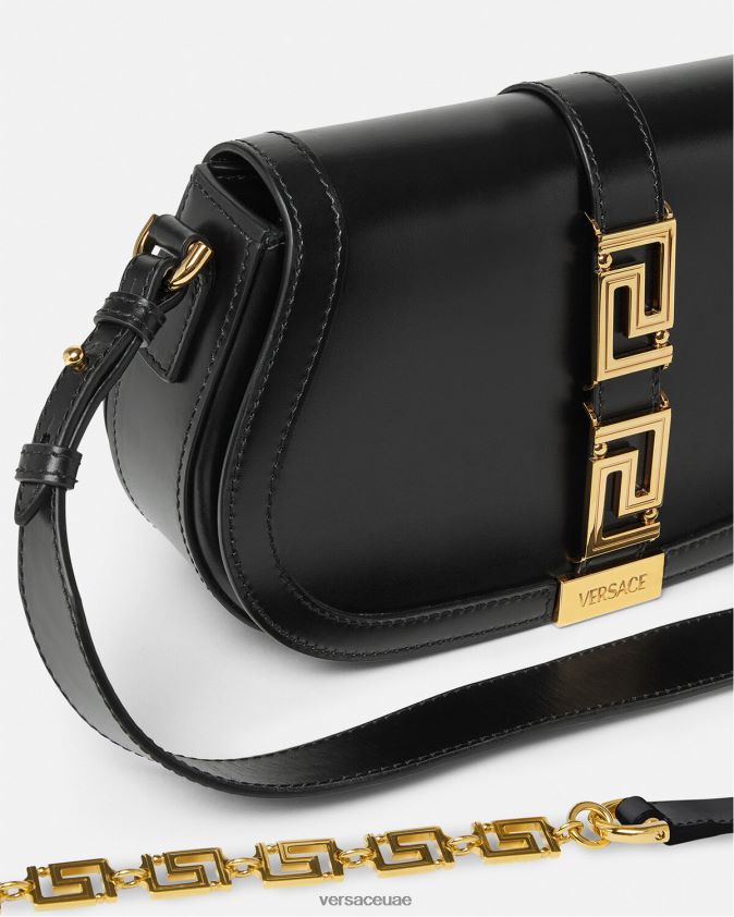 نحيف حقيبة كتف يونانية آلهة Versace أسود 0FVD2J251 أكياس