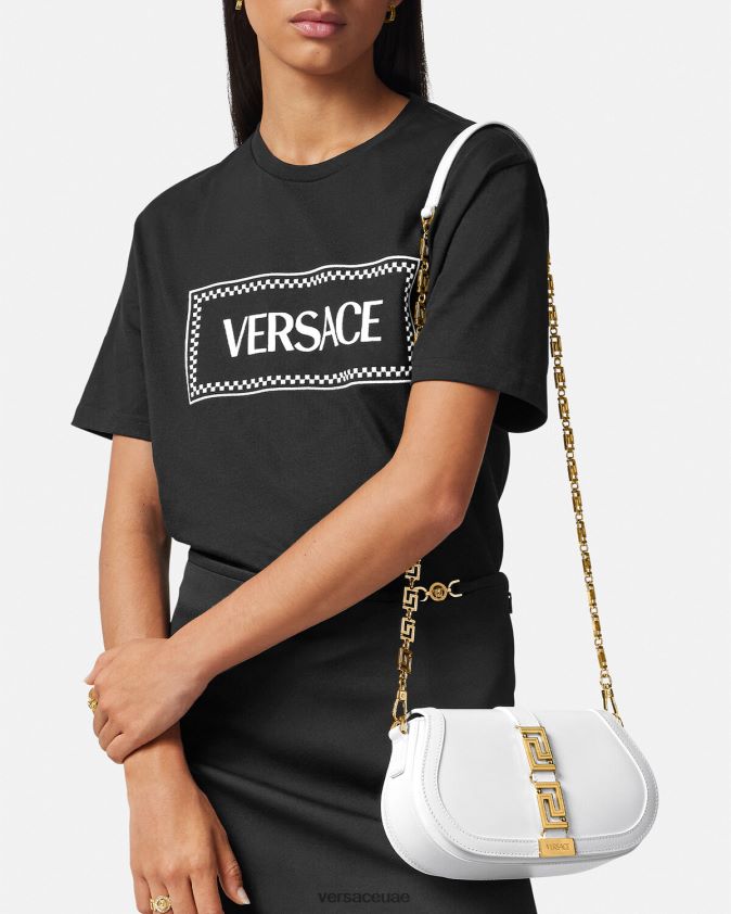 نحيف حقيبة كتف يونانية آلهة Versace أبيض 0FVD2J253 أكياس