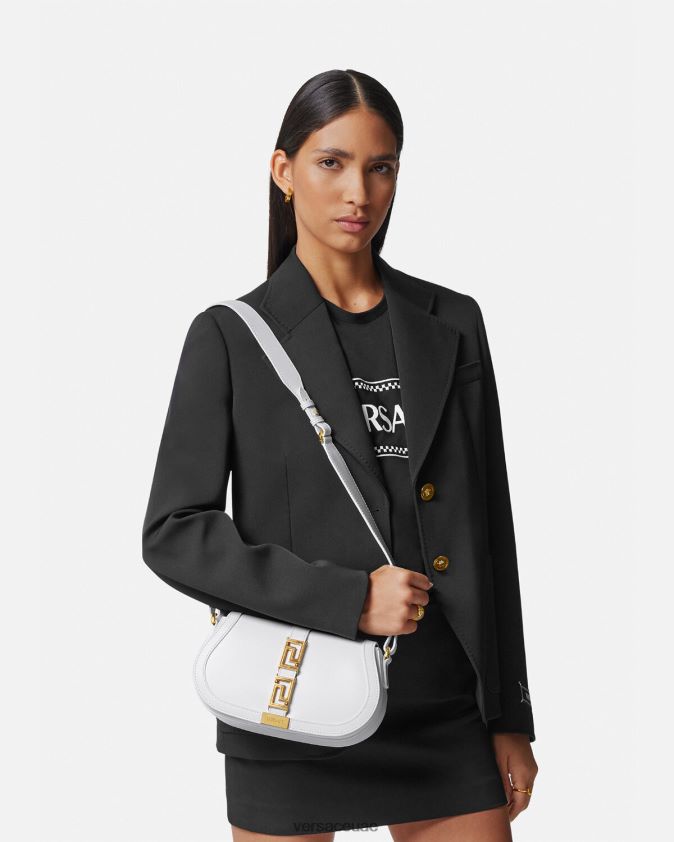 نحيف حقيبة كتف يونانية آلهة Versace أبيض 0FVD2J253 أكياس