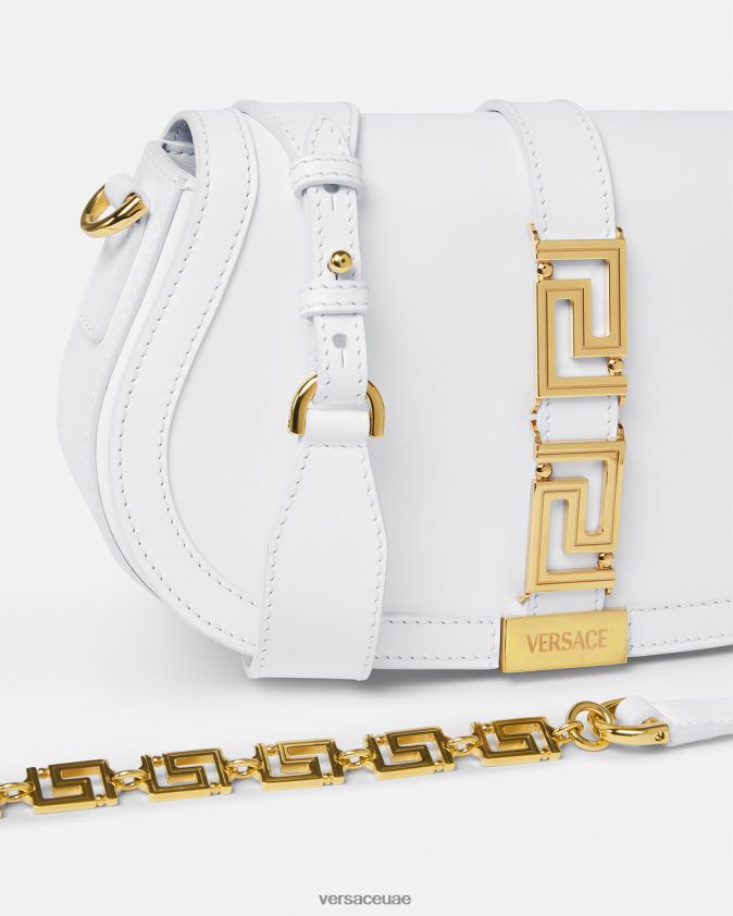 نحيف حقيبة كتف يونانية آلهة Versace أبيض 0FVD2J253 أكياس