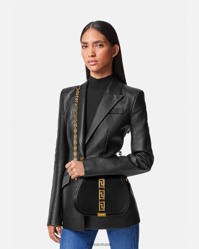 نحيف حقيبة كتف يونانية كبيرة Versace أسود 0FVD2J254 أكياس