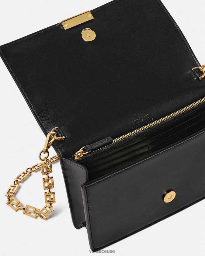نحيف حقيبة صغيرة يونانية آلهة Versace أسود 0FVD2J256 أكياس