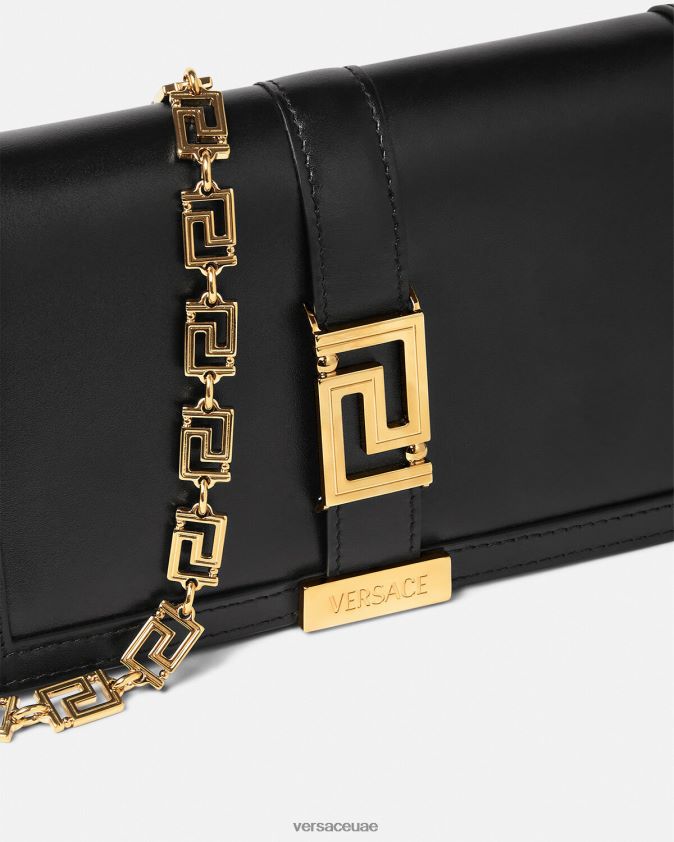 نحيف حقيبة صغيرة يونانية آلهة Versace أسود 0FVD2J256 أكياس