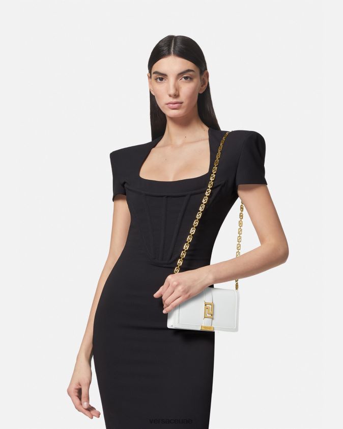 نحيف حقيبة صغيرة يونانية آلهة Versace أبيض 0FVD2J257 أكياس