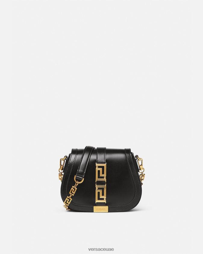 نحيف حقيبة كتف صغيرة من جريكا جوديس Versace أسود 0FVD2J260 أكياس
