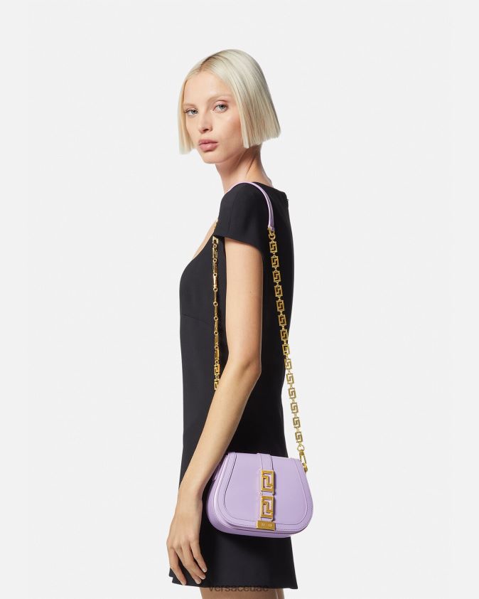 نحيف حقيبة كتف صغيرة من جريكا جوديس Versace أرجواني 0FVD2J263 أكياس