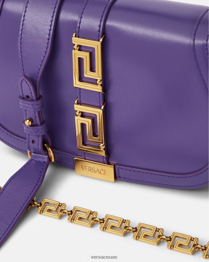 نحيف حقيبة كتف يونانية آلهة Versace البنفسجي 0FVD2J264 أكياس