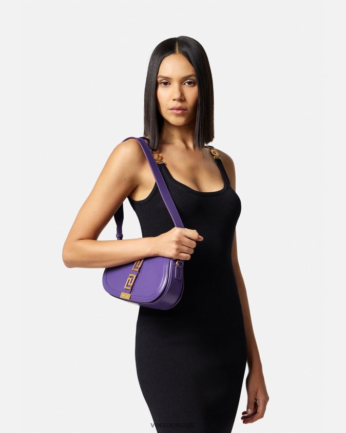 نحيف حقيبة كتف يونانية آلهة Versace البنفسجي 0FVD2J264 أكياس