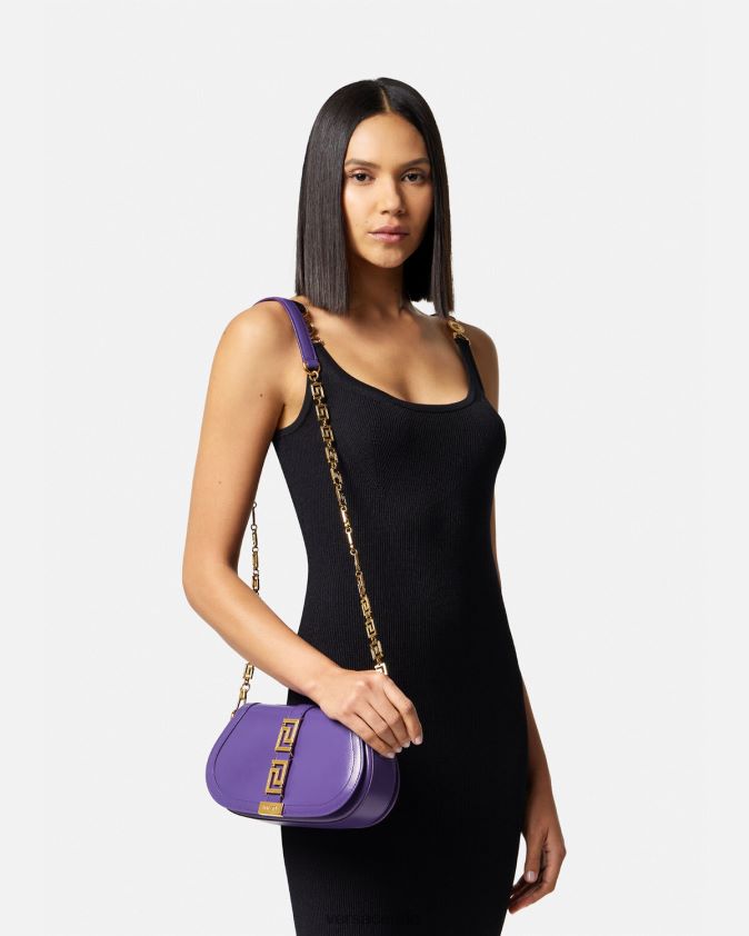 نحيف حقيبة كتف يونانية آلهة Versace البنفسجي 0FVD2J264 أكياس