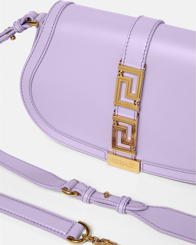 نحيف حقيبة كتف يونانية آلهة Versace أرجواني 0FVD2J265 أكياس