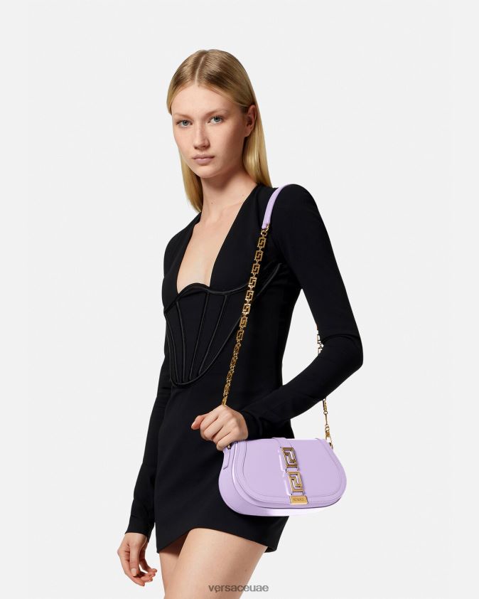 نحيف حقيبة كتف يونانية آلهة Versace أرجواني 0FVD2J265 أكياس