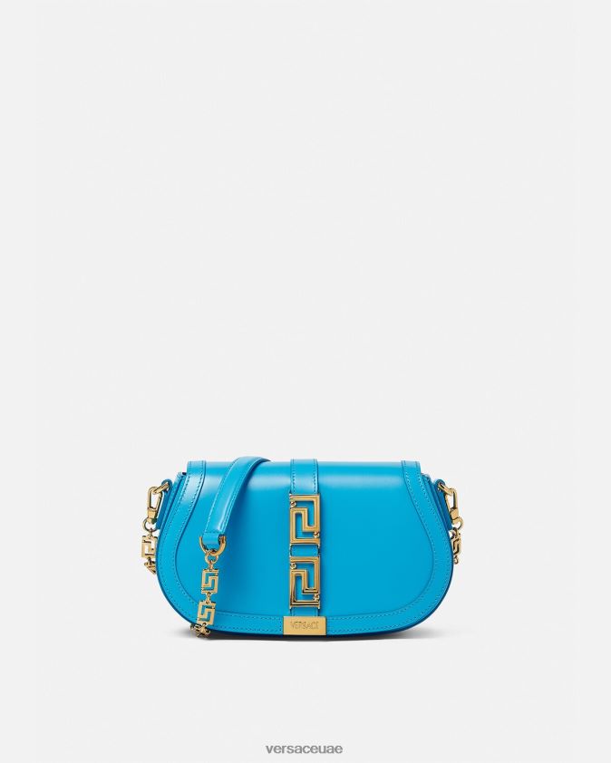 نحيف حقيبة كتف يونانية آلهة Versace دي في الأزرق 0FVD2J266 أكياس