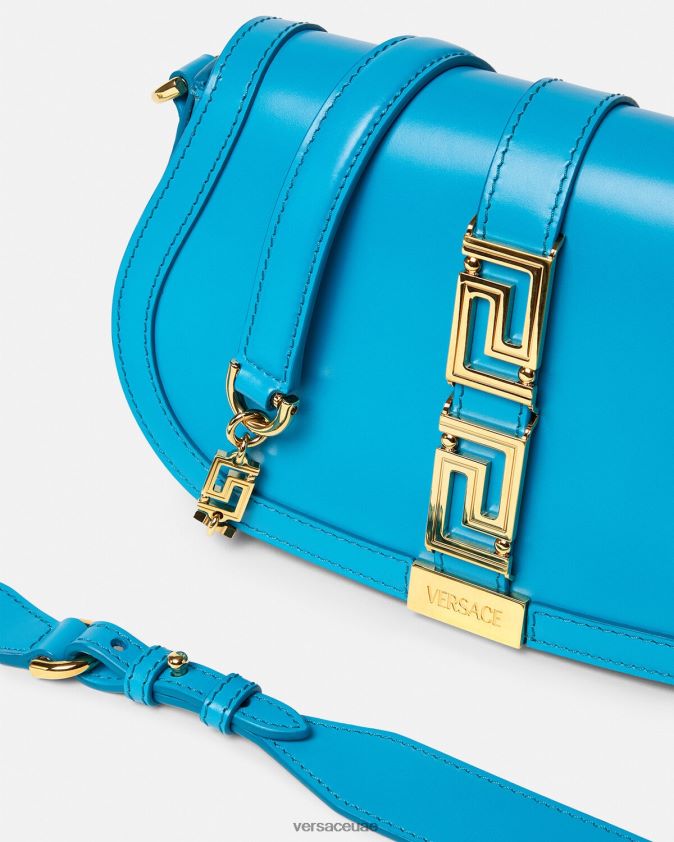 نحيف حقيبة كتف يونانية آلهة Versace دي في الأزرق 0FVD2J266 أكياس