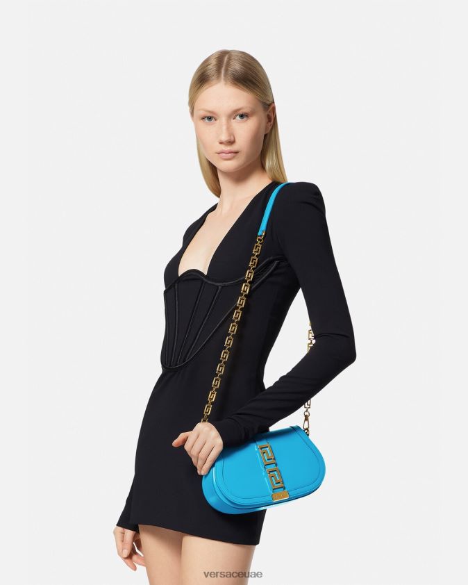 نحيف حقيبة كتف يونانية آلهة Versace دي في الأزرق 0FVD2J266 أكياس