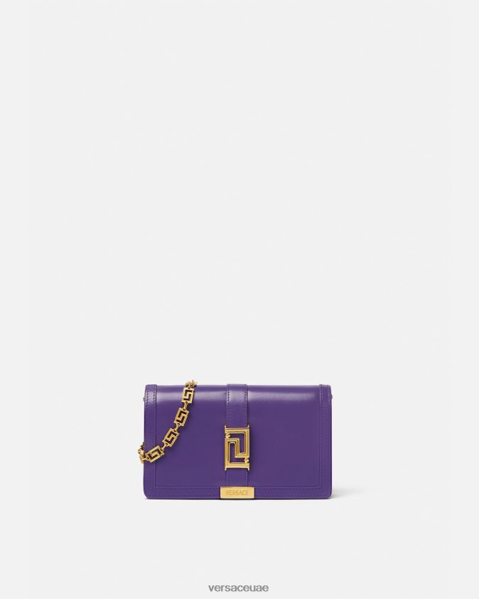 نحيف حقيبة صغيرة يونانية آلهة Versace البنفسجي 0FVD2J268 أكياس