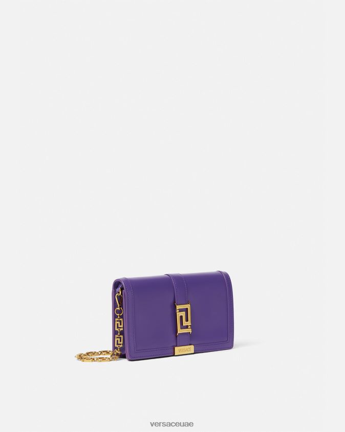 نحيف حقيبة صغيرة يونانية آلهة Versace البنفسجي 0FVD2J268 أكياس