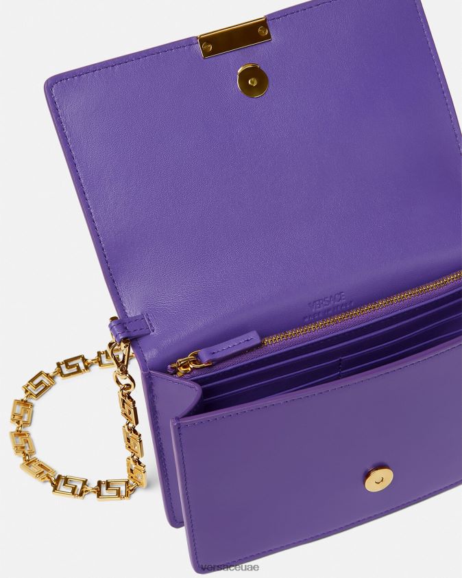 نحيف حقيبة صغيرة يونانية آلهة Versace البنفسجي 0FVD2J268 أكياس