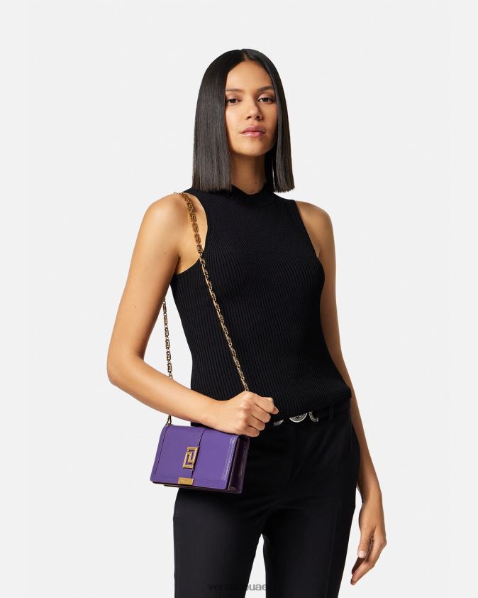 نحيف حقيبة صغيرة يونانية آلهة Versace البنفسجي 0FVD2J268 أكياس