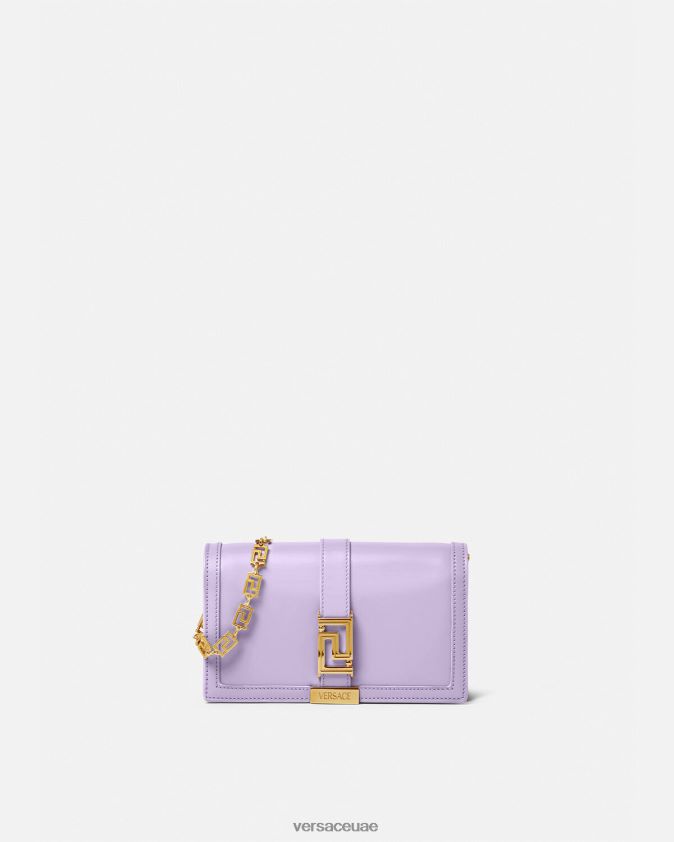 نحيف حقيبة صغيرة يونانية آلهة Versace أرجواني 0FVD2J269 أكياس