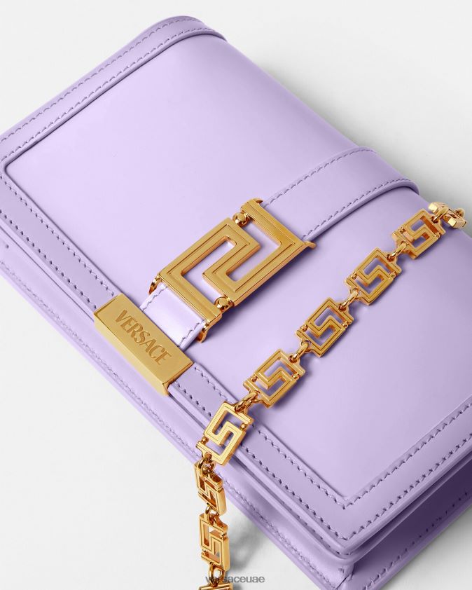 نحيف حقيبة صغيرة يونانية آلهة Versace أرجواني 0FVD2J269 أكياس