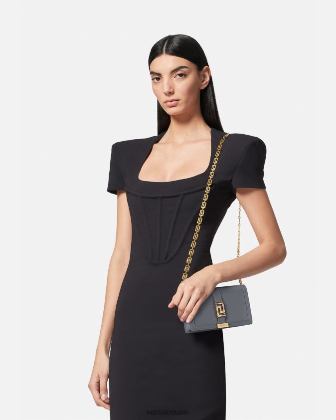 نحيف حقيبة صغيرة يونانية آلهة Versace لون واحد 0FVD2J270 أكياس
