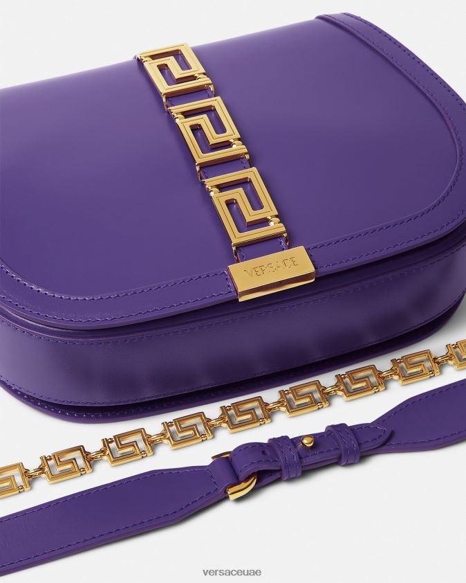 نحيف حقيبة كتف يونانية كبيرة Versace البنفسجي 0FVD2J271 أكياس