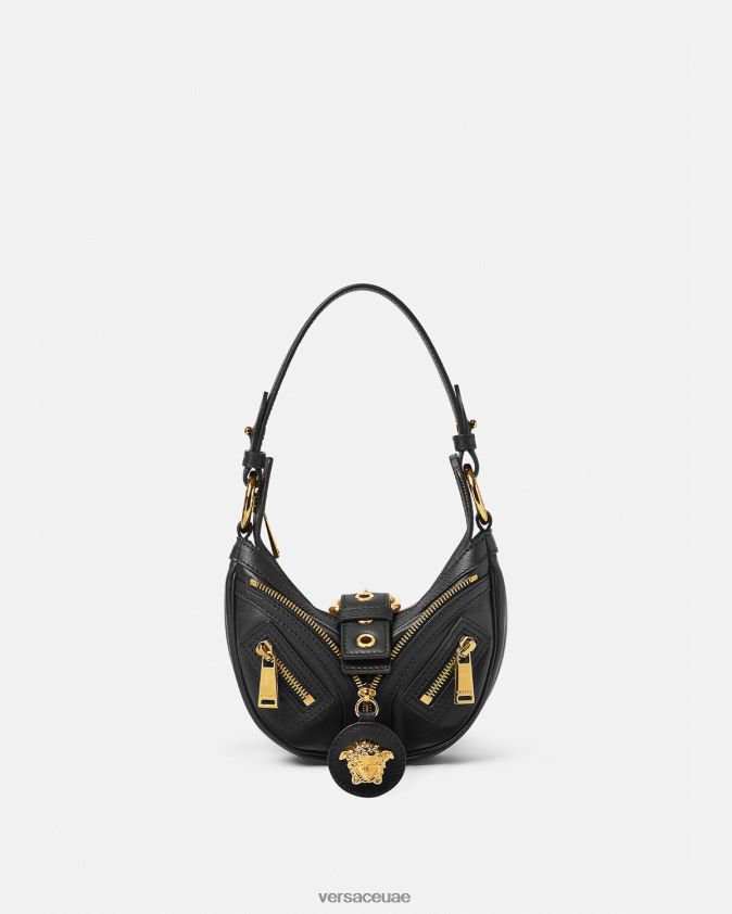 نحيف كرر حقيبة هوبو صغيرة Versace أسود 0FVD2J273 أكياس
