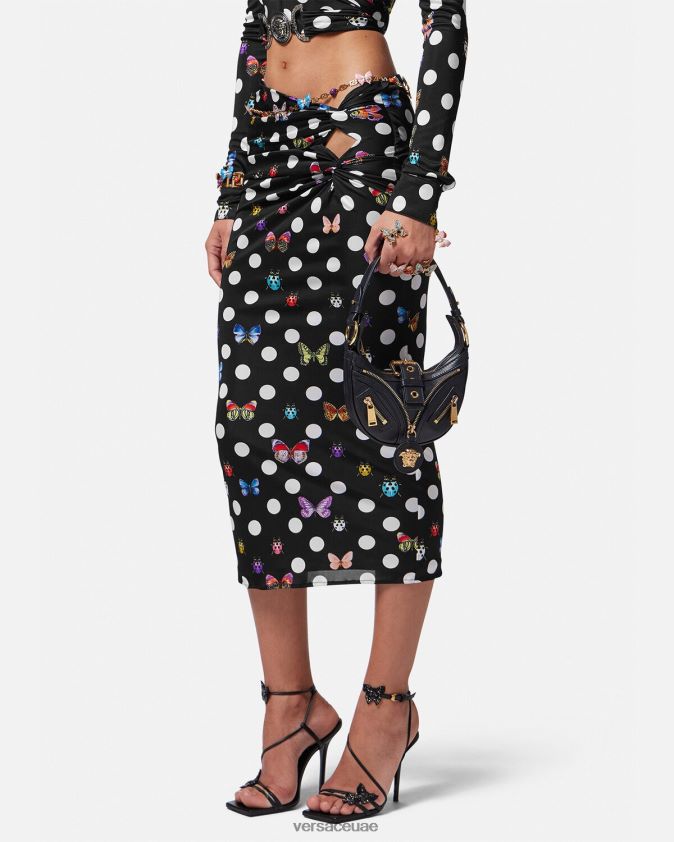 نحيف كرر حقيبة هوبو صغيرة Versace أسود 0FVD2J273 أكياس