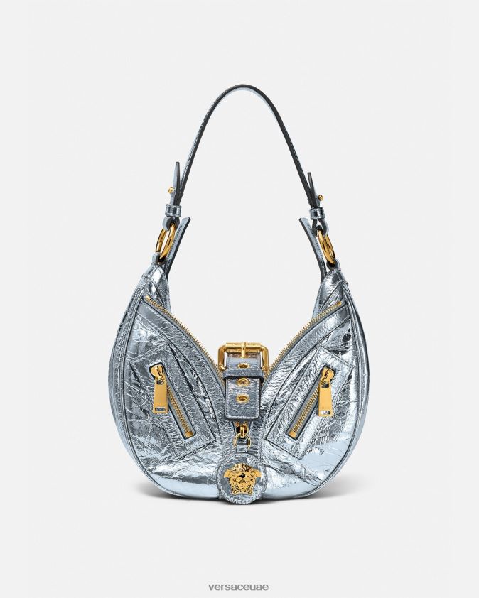 نحيف تكرار حقيبة هوبو صغيرة معدنية Versace لون واحد 0FVD2J277 أكياس
