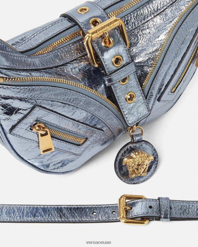 نحيف تكرار حقيبة هوبو صغيرة معدنية Versace لون واحد 0FVD2J277 أكياس