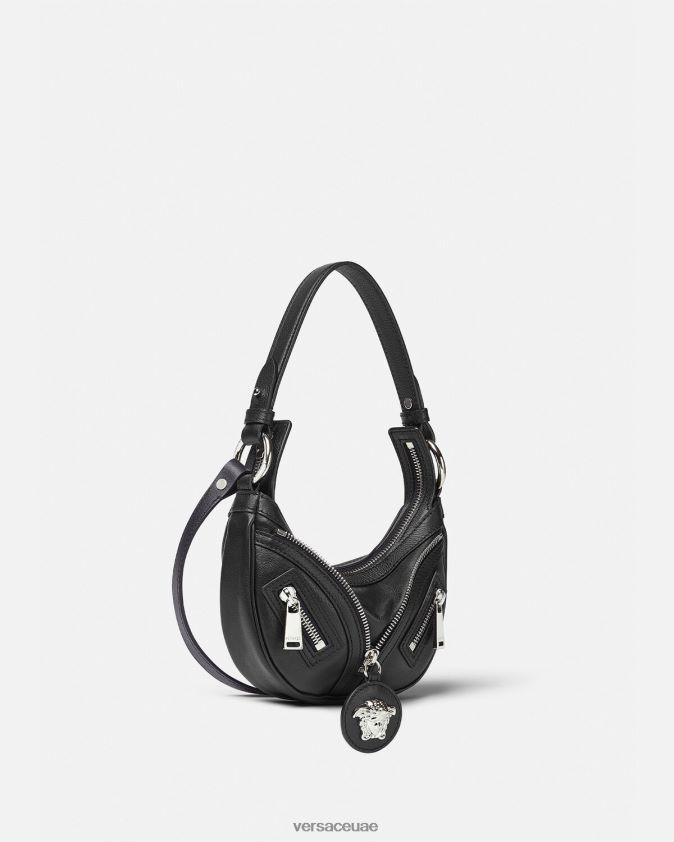 نحيف كرر حقيبة هوبو صغيرة Versace أسود 0FVD2J287 أكياس