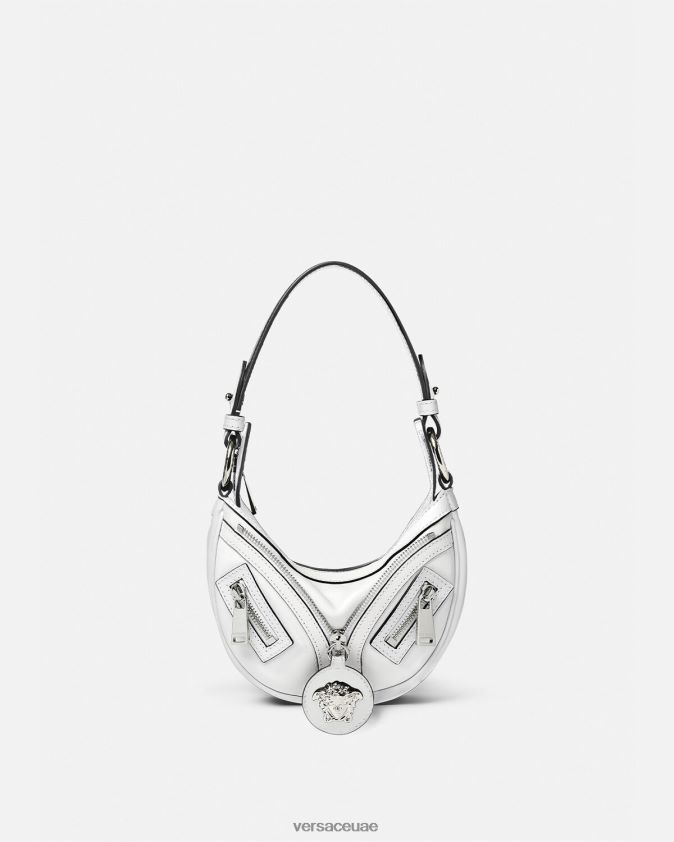 نحيف كرر حقيبة هوبو صغيرة Versace أبيض 0FVD2J288 أكياس