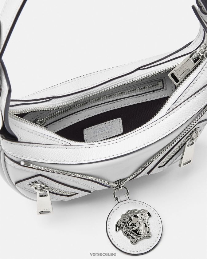 نحيف كرر حقيبة هوبو صغيرة Versace أبيض 0FVD2J288 أكياس