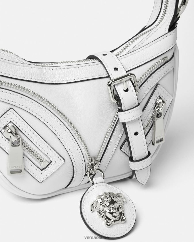 نحيف كرر حقيبة هوبو صغيرة Versace أبيض 0FVD2J288 أكياس