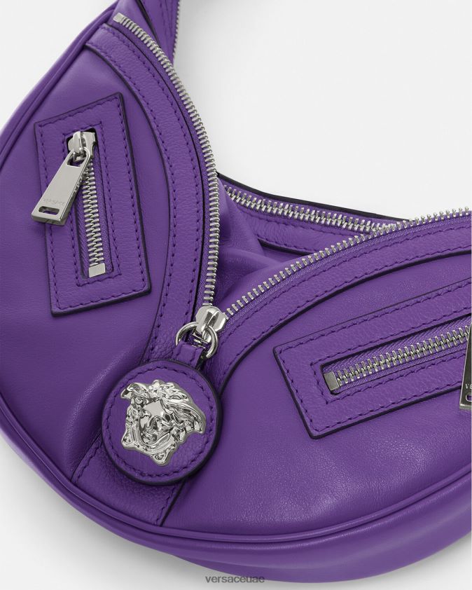 نحيف كرر حقيبة المتشرد الصغيرة Versace البنفسجي 0FVD2J294 أكياس