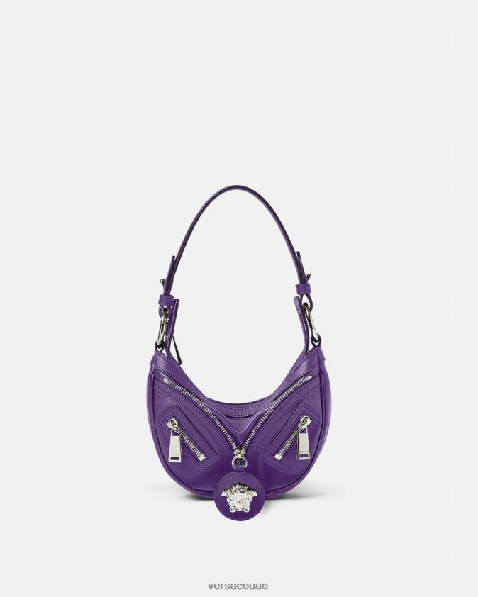 نحيف كرر حقيبة هوبو صغيرة Versace البنفسجي 0FVD2J296 أكياس