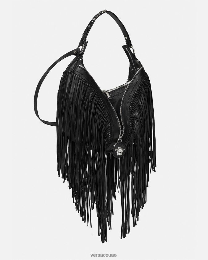 نحيف حقيبة المتشرد تكرار مهدب Versace أسود 0FVD2J298 أكياس