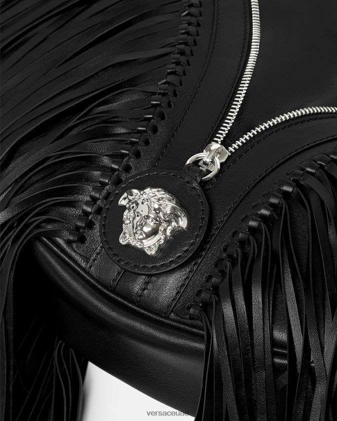 نحيف حقيبة المتشرد تكرار مهدب Versace أسود 0FVD2J298 أكياس