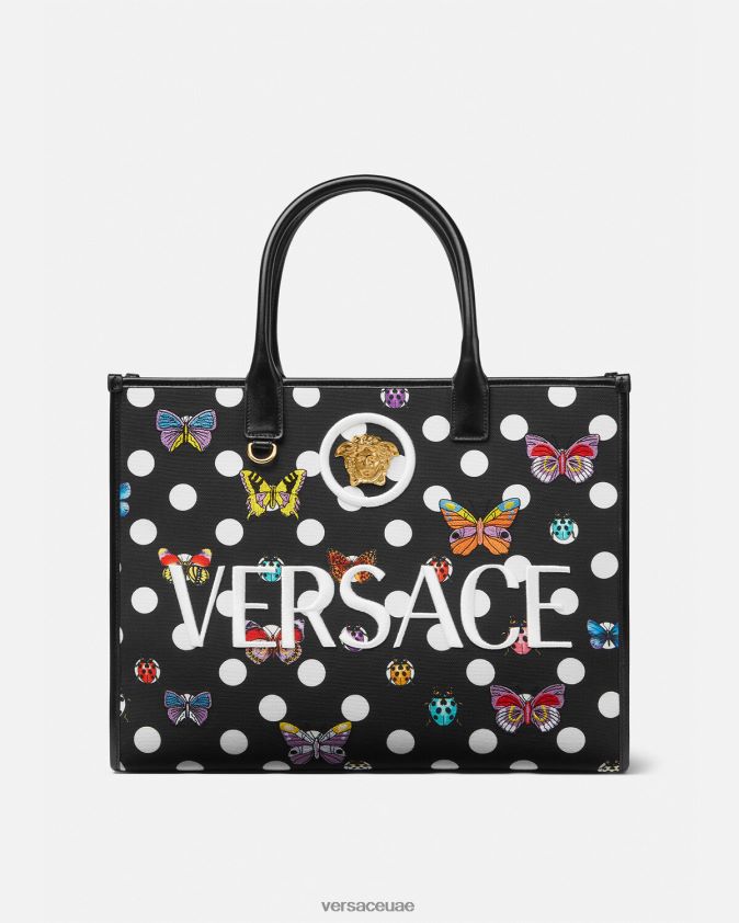 نحيف حقيبة الفراشات الكبيرة Versace مطبعة 0FVD2J300 أكياس