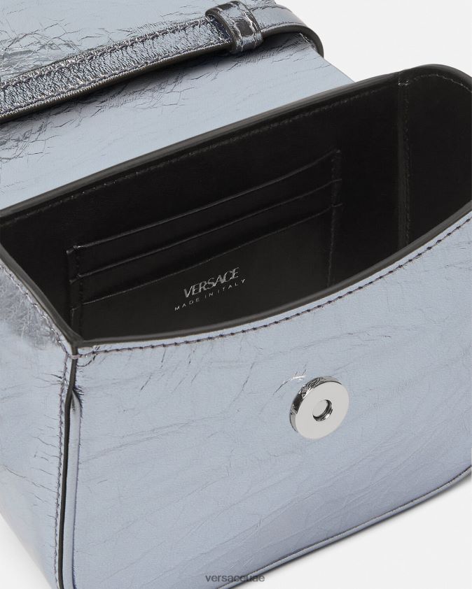 نحيف حقيبة لا ميدوسا ميتاليك صغيرة Versace أزرق فاتح 0FVD2J302 أكياس