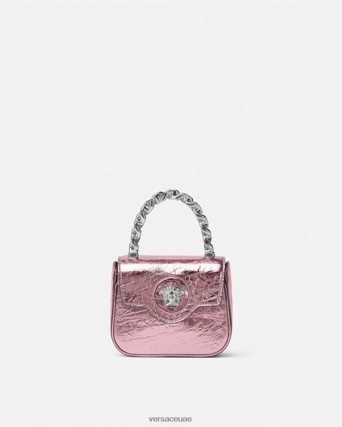 نحيف حقيبة لا ميدوسا ميتاليك صغيرة Versace لون القرنفل 0FVD2J304 أكياس