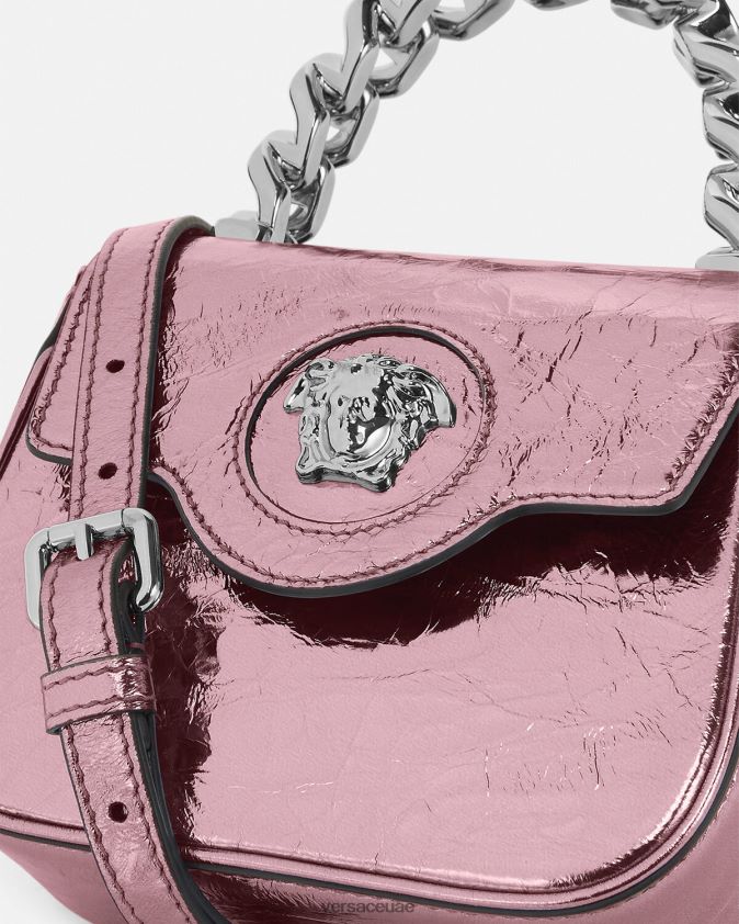 نحيف حقيبة لا ميدوسا ميتاليك صغيرة Versace لون القرنفل 0FVD2J304 أكياس