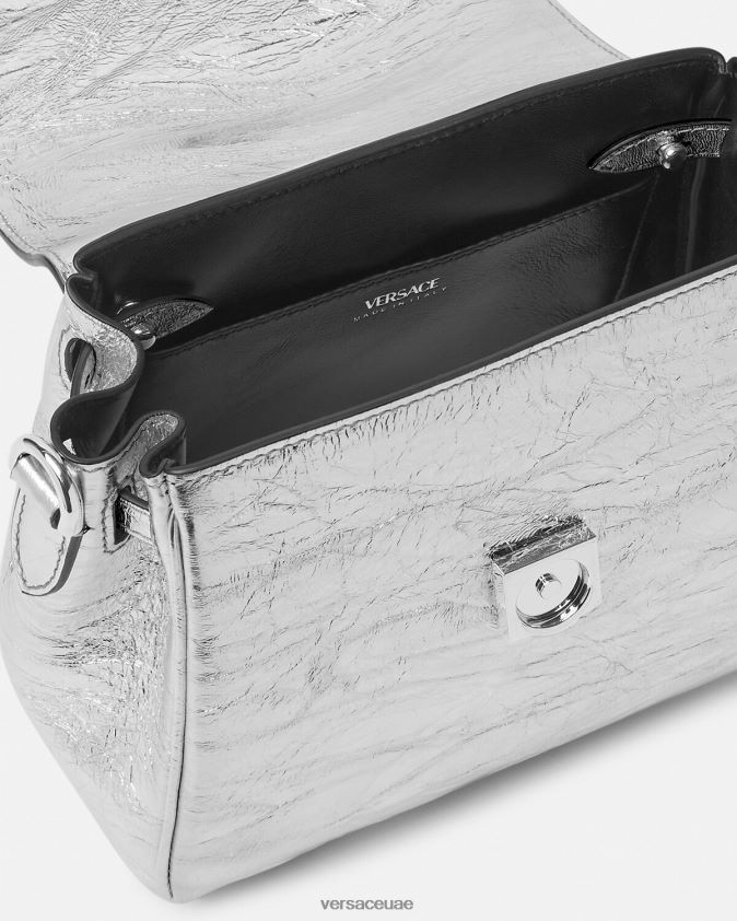 نحيف حقيبة يد صغيرة معدنية من لا ميدوسا Versace رمادي 0FVD2J305 أكياس