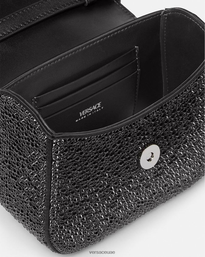 نحيف حقيبة كريستال لا ميدوسا صغيرة Versace أسود 0FVD2J313 أكياس