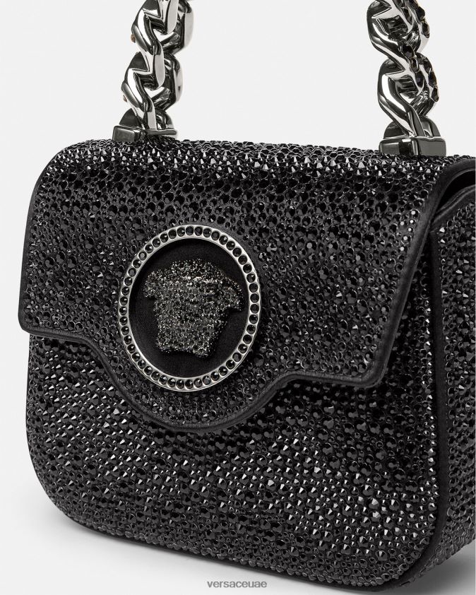 نحيف حقيبة كريستال لا ميدوسا صغيرة Versace أسود 0FVD2J313 أكياس